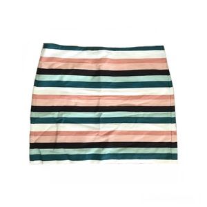 🆕 LOFT Outlet Petite Multi-colored Striped Skirt